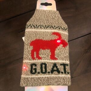 Goat light up beer bottle sweater